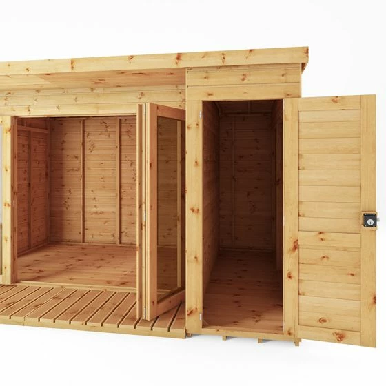 12' X 8' Mercia Premium Summer House With Side Shed (3.69m X 2.41m) 13 12' X 8' Mercia Premium Summer House With Side Shed (3.69m X 2.41m) - Image 11