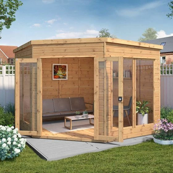 9' X 9' Mercia Premium Corner Summer House (2.9m X 2.9m) 4 9' X 9' Mercia Premium Corner Summer House (2.9m X 2.9m) - Image 2