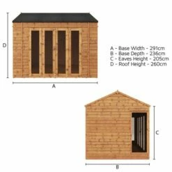 10x8 Mercia Vermont Summer House With Bi-Fold Doors 17 10x8 Mercia Vermont Summer House With Bi-Fold Doors -Garden Supplies Sales Shop si 003 001 0061 1 min