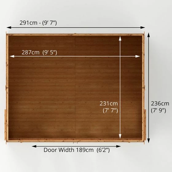 10x8 Mercia Vermont Summer House With Bi-Fold Doors 7 10x8 Mercia Vermont Summer House With Bi-Fold Doors - Image 5