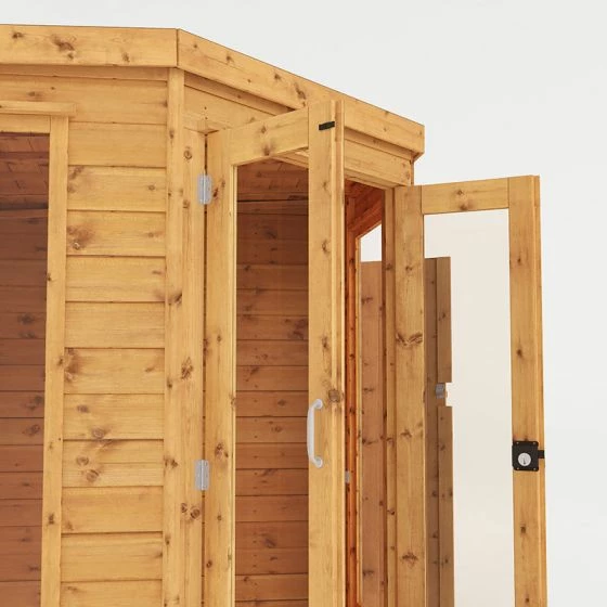 11' X 7' Mercia Corner Shiplap Wooden Garden Summer House With Side Shed (3.2m X 2.1m) 14 11' X 7' Mercia Corner Shiplap Wooden Garden Summer House With Side Shed (3.2m X 2.1m) - Image 12
