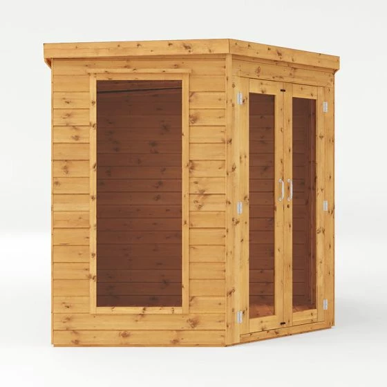 11' X 7' Mercia Corner Shiplap Wooden Garden Summer House With Side Shed (3.2m X 2.1m) 9 11' X 7' Mercia Corner Shiplap Wooden Garden Summer House With Side Shed (3.2m X 2.1m) - Image 7