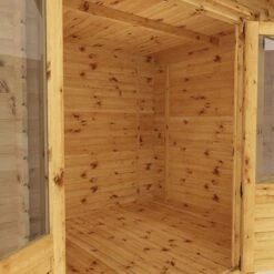 Mercia Visby 4.1m X 2.4m Pent Log Cabin With Side Shed (19mm) 25 Mercia Visby 4.1m X 2.4m Pent Log Cabin With Side Shed (19mm) -Garden Supplies Sales Shop si 006 001 0035 4 1m x 2 4m pent log cabin with side shed 19mm close up5 min