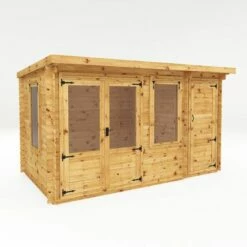 Mercia Visby 4.1m X 2.4m Pent Log Cabin With Side Shed (19mm) 29 Mercia Visby 4.1m X 2.4m Pent Log Cabin With Side Shed (19mm) -Garden Supplies Sales Shop si 006 001 0035 4 1m x 2 4m pent log cabin with side shed 19mm cutout1 min