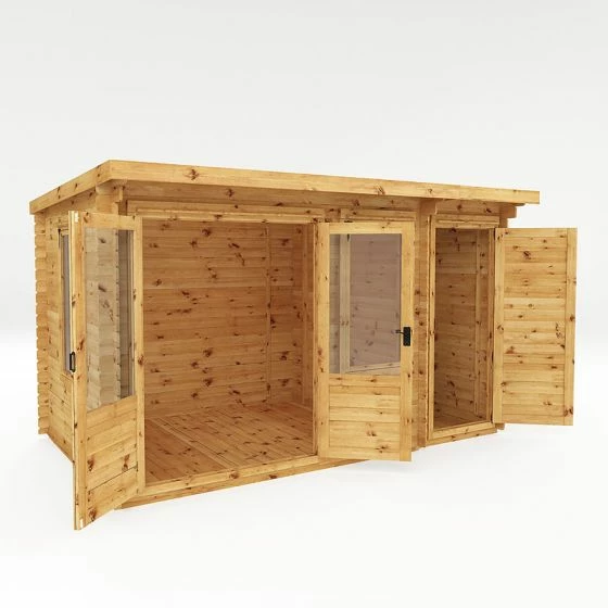 Mercia Visby 4.1m X 2.4m Pent Log Cabin With Side Shed (19mm) 15 Mercia Visby 4.1m X 2.4m Pent Log Cabin With Side Shed (19mm) - Image 13