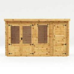 Mercia Visby 4.1m X 2.4m Pent Log Cabin With Side Shed (19mm) 27 Mercia Visby 4.1m X 2.4m Pent Log Cabin With Side Shed (19mm) -Garden Supplies Sales Shop si 006 001 0035 4 1m x 2 4m pent log cabin with side shed 19mm cutout3 min