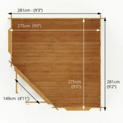 Mercia 3m X 3m Corner Log Cabin (28mm) - Double Glazed 20 Mercia 3m X 3m Corner Log Cabin (28mm) - Double Glazed -Garden Supplies Sales Shop si 006 002 0054 3m x 3m corner cabin 28mm dg drawing2 min