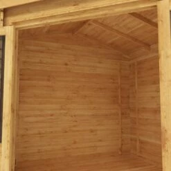 Mercia 3m X 3m Corner Log Cabin (28mm) - Double Glazed 25 Mercia 3m X 3m Corner Log Cabin (28mm) - Double Glazed -Garden Supplies Sales Shop si 006 002 0054 3m x 3m corner cabin 28mm dg feature2 min