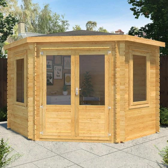 Mercia 3m X 3m Corner Log Cabin (28mm) - Double Glazed 5 Mercia 3m X 3m Corner Log Cabin (28mm) - Double Glazed - Image 3
