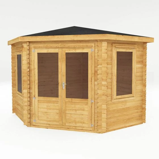 Mercia 3m X 3m Corner Log Cabin (28mm) - Double Glazed 14 Mercia 3m X 3m Corner Log Cabin (28mm) - Double Glazed - Image 12