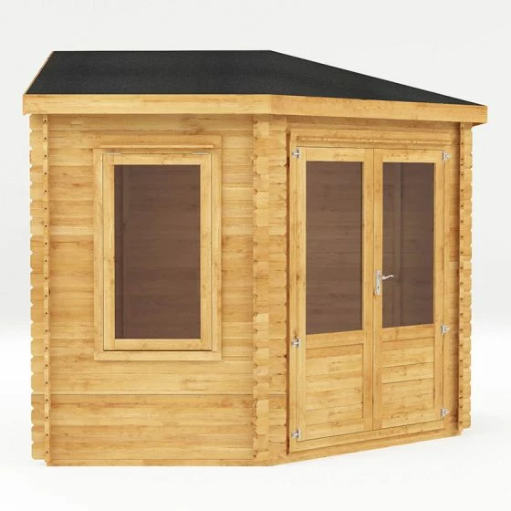 Mercia 3m X 3m Corner Log Cabin (28mm) - Double Glazed 10 Mercia 3m X 3m Corner Log Cabin (28mm) - Double Glazed - Image 8