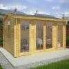 Mercia Director 4m X 3m Garden Office Log Cabin (28mm) - Double Glazed 1 Mercia Director 4m X 3m Garden Office Log Cabin (28mm) - Double Glazed -Garden Supplies Sales Shop si 006 002 0062 4x3m home office 28mm dg insitu1 min 1