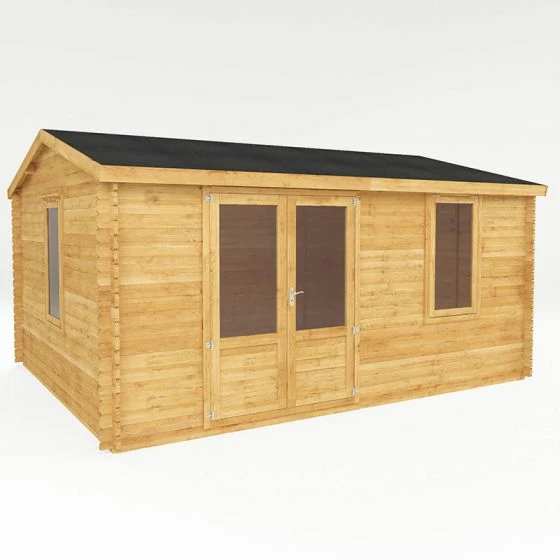 Mercia Elite 5m X 4m Garden Office Log Cabin (34mm) - Double Glazed 16 Mercia Elite 5m X 4m Garden Office Log Cabin (34mm) - Double Glazed - Image 14