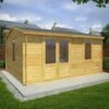 Mercia Elite 5m X 4m Garden Office Log Cabin (44mm) - Double Glazed 1 Mercia Elite 5m X 4m Garden Office Log Cabin (44mm) - Double Glazed -Garden Supplies Sales Shop si 006 004 0078 5x4m home office elite 44mm dg insitu1 min 1