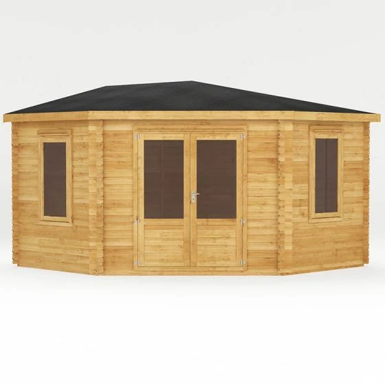 Mercia 4m X 4m Corner Log Cabin (44mm) - Double Glazed 9 Mercia 4m X 4m Corner Log Cabin (44mm) - Double Glazed - Image 7