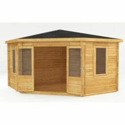 Mercia 4m X 4m Corner Log Cabin (44mm) - Double Glazed 21 Mercia 4m X 4m Corner Log Cabin (44mm) - Double Glazed -Garden Supplies Sales Shop si 006 004 0084 4x4m corner cabin 44mm dg render3 min