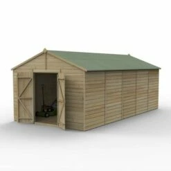 20' X 10' Forest Beckwood 25yr Guarantee Shiplap Pressure Treated Windowless Double Door Apex Wooden Shed (5.96m X 3.21m) 37 20' X 10' Forest Beckwood 25yr Guarantee Shiplap Pressure Treated Windowless Double Door Apex Wooden Shed (5.96m X 3.21m) -Garden Supplies Sales Shop spa1020ddnwm open 05.18.23 1
