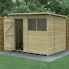 8' X 6' Forest Beckwood 25yr Guarantee Shiplap Pressure Treated Pent Wooden Shed (2.52m X 2.03m) 1 8' X 6' Forest Beckwood 25yr Guarantee Shiplap Pressure Treated Pent Wooden Shed (2.52m X 2.03m) -Garden Supplies Sales Shop spp862wm insitu min 1