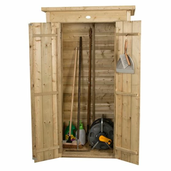 3'6 X 1'10 Forest Shiplap Tall Pent Wooden Garden Storage Tool Store - Outdoor Patio Storage (1m X 0.56m) 14 3'6 X 1'10 Forest Shiplap Tall Pent Wooden Garden Storage Tool Store - Outdoor Patio Storage (1m X 0.56m) - Image 12