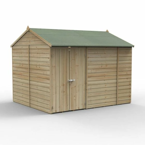 10' X 8' Forest Beckwood 25yr Guarantee Shiplap Pressure Treated Windowless Double Door Reverse Apex Wooden Shed (3.01m X 2.61m) 4 10' X 8' Forest Beckwood 25yr Guarantee Shiplap Pressure Treated Windowless Double Door Reverse Apex Wooden Shed (3.01m X 2.61m) - Image 2