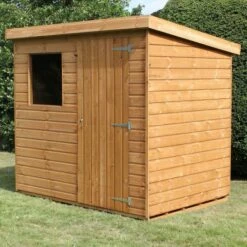 10' X 6' Traditional Standard Shiplap Pent Wooden Garden Shed (3.05m X 1.83m) 20 10' X 6' Traditional Standard Shiplap Pent Wooden Garden Shed (3.05m X 1.83m) -Garden Supplies Sales Shop standard pent sheds insitu2 min