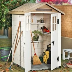 4' X 4' Shire Tuscany Evo 120 Plastic Garden Storage Shed (1.22m X 1.22m)
