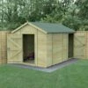 12' X 8' Forest Timberdale 25yr Guarantee Tongue & Groove Pressure Treated Windowless Combination Apex Shed (3.65m X 2.52m) 2 12' X 8' Forest Timberdale 25yr Guarantee Tongue & Groove Pressure Treated Windowless Combination Apex Shed (3.65m X 2.52m) -Garden Supplies Sales Shop tpac812nwm