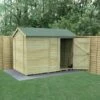 10' X 6' Forest Timberdale 25yr Guarantee Tongue & Groove Pressure Treated Windowless Reverse Apex Shed (3.06m X 1.98m)