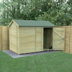 10' X 6' Forest Timberdale 25yr Guarantee Tongue & Groove Pressure Treated Windowless Reverse Apex Shed (3.06m X 1.98m)