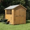 20' X 12' Traditional Heavy Duty Shiplap Apex Wooden Garden Shed (6.1m X 3.66m) -Garden Supplies Sales Shop tra128aph 01 min 10