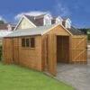 14' X 12' Traditional Deluxe Shiplap Wooden Garage / Workshop Shed (4.28m X 3.66m) 2 14' X 12' Traditional Deluxe Shiplap Wooden Garage / Workshop Shed (4.28m X 3.66m) -Garden Supplies Sales Shop tra1412gdx 01 min