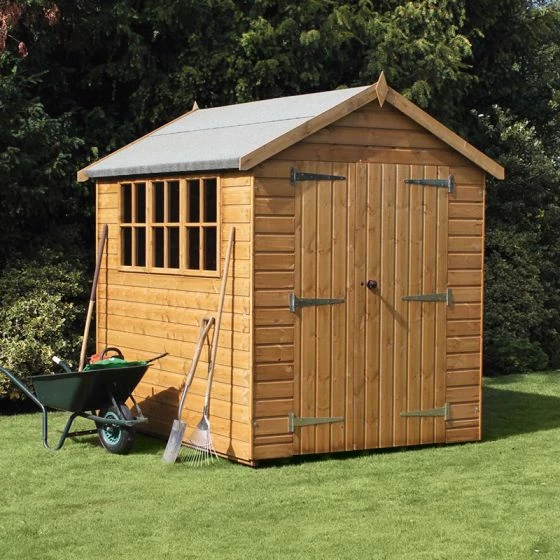 8' X 8' Traditional Heavy Duty Shiplap Apex Wooden Garden Shed (2.44m X 2.44m) 3 8' X 8' Traditional Heavy Duty Shiplap Apex Wooden Garden Shed (2.44m X 2.44m)