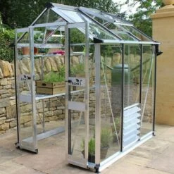 4' X 6' Halls Cotswold Birdlip Small Greenhouse With Toughened Glass (1.47m X 1.94m)