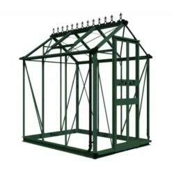 4' X 6' Halls Cotswold Birdlip Small Greenhouse In Green With Toughened Glass (1.47m X 1.94m) 18 4' X 6' Halls Cotswold Birdlip Small Greenhouse In Green With Toughened Glass (1.47m X 1.94m) -Garden Supplies Sales Shop v01578 eden birdlip 4x6 small greenhouse green cutout min 1