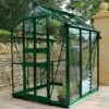 4' X 6' Halls Cotswold Birdlip Small Greenhouse In Green With Toughened Glass (1.47m X 1.94m) 1 4' X 6' Halls Cotswold Birdlip Small Greenhouse In Green With Toughened Glass (1.47m X 1.94m) -Garden Supplies Sales Shop v01578 eden birdlip 4x6 small greenhouse green main min 1