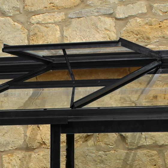 8' X 4' Halls Cotswold Broadway 84 Black Lean-To Greenhouse (2.56m X 1.32m) 6 8' X 4' Halls Cotswold Broadway 84 Black Lean-To Greenhouse (2.56m X 1.32m) - Image 4