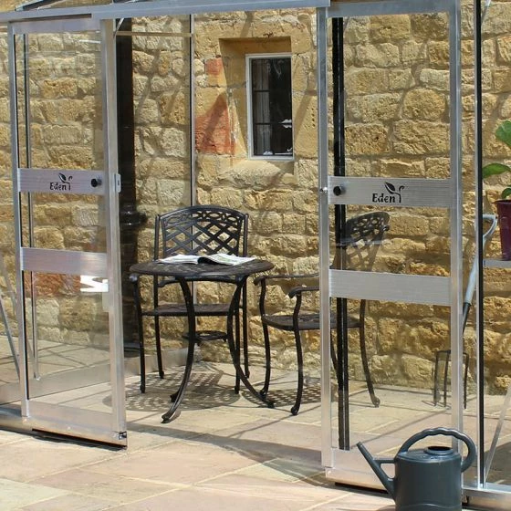 12' X 6' Halls Cotswold Broadway 126 Silver Lean-To Greenhouse (3.76m X 1.93m) 5 12' X 6' Halls Cotswold Broadway 126 Silver Lean-To Greenhouse (3.76m X 1.93m) - Image 3