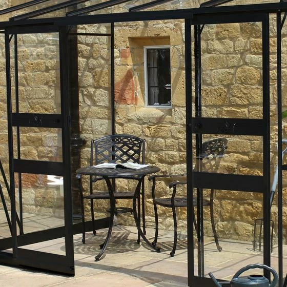 12' X 6' Halls Cotswold Broadway 126 Black Lean-To Greenhouse (3.76m X 1.93m) 5 12' X 6' Halls Cotswold Broadway 126 Black Lean-To Greenhouse (3.76m X 1.93m) - Image 3