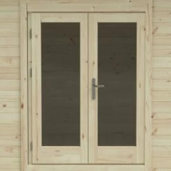 Forest Elmley 5m X 3m Log Cabin Garden Office (45mm) 24 Forest Elmley 5m X 3m Log Cabin Garden Office (45mm) -Garden Supplies Sales Shop velm45d53p2 elmley 5x3m log cabin close up3 min