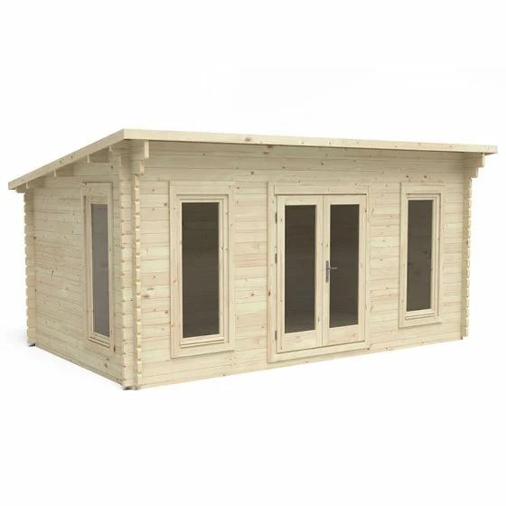 Forest Elmley 5m X 3m Log Cabin Garden Office (45mm) 8 Forest Elmley 5m X 3m Log Cabin Garden Office (45mm) - Image 6