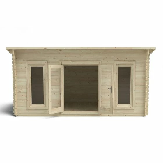 Forest Elmley 5m X 3m Log Cabin Garden Office (45mm) 7 Forest Elmley 5m X 3m Log Cabin Garden Office (45mm) - Image 5