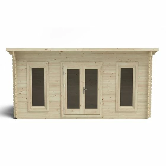 Forest Elmley 5m X 3m Log Cabin Garden Office (45mm) 6 Forest Elmley 5m X 3m Log Cabin Garden Office (45mm) - Image 4