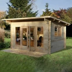 Forest Melbury 4m X 3m Log Cabin (34mm) - Double Glazed