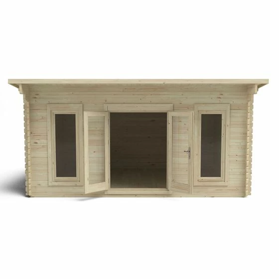 Forest Mendip 5m X 4m Log Cabin Garden Office (45mm) 9 Forest Mendip 5m X 4m Log Cabin Garden Office (45mm) - Image 7