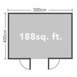 Forest Rushock 5m X 4m Log Cabin (45mm) 18 Forest Rushock 5m X 4m Log Cabin (45mm) -Garden Supplies Sales Shop vrus45d54p2 rushock 5x4m log cabin floor plan min